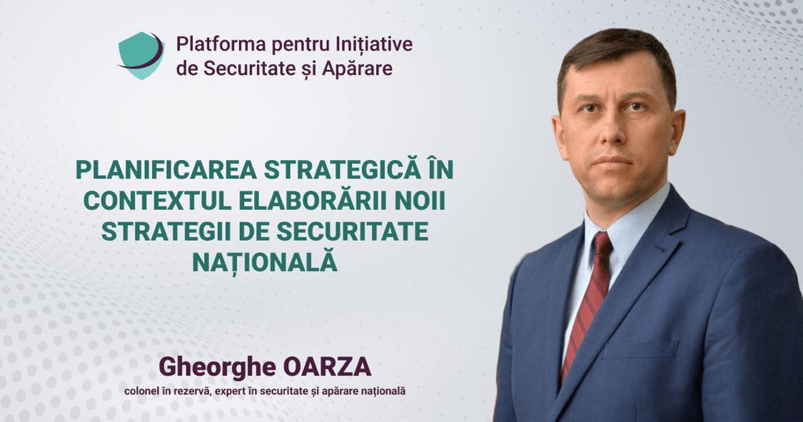 Planificarea strategică în contextul elaborării noii Strategii de Securitate Națională