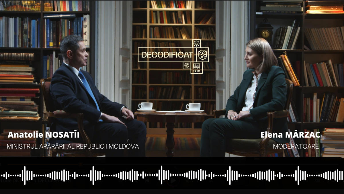 Minister of Defense of the Republic of Moldova invited to the DECODIFICAT podcast