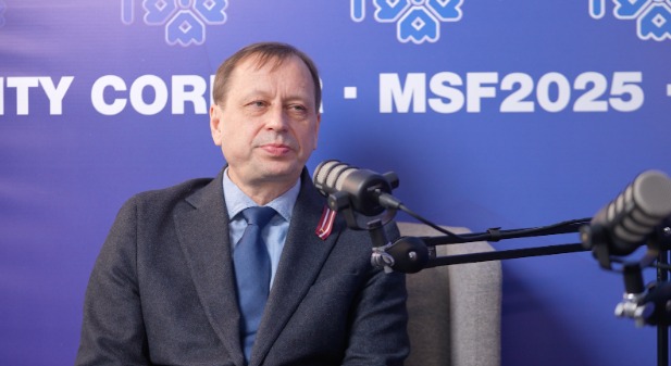 Janis Karlsbergs, Senior Policy and Publications Manager of the NATO StratCom,  guest speaker at Security Corner, part of the Moldova Security Forum 2025